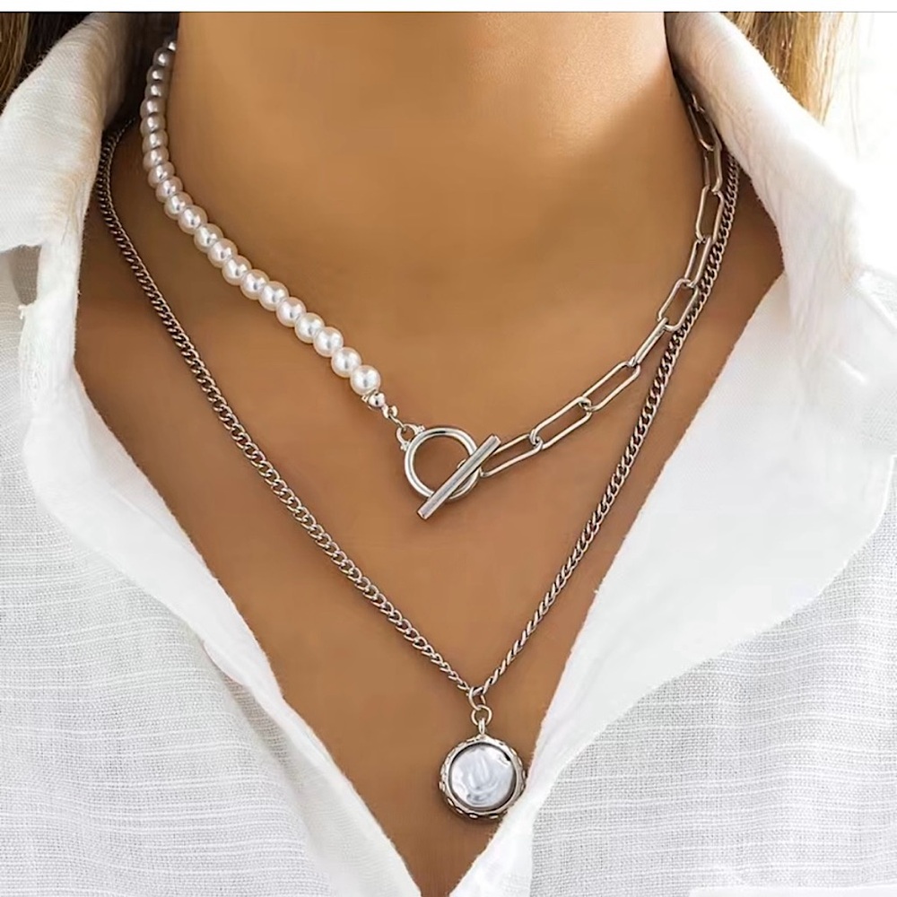BAROQUE MOSAIC PEARL NECKLACE